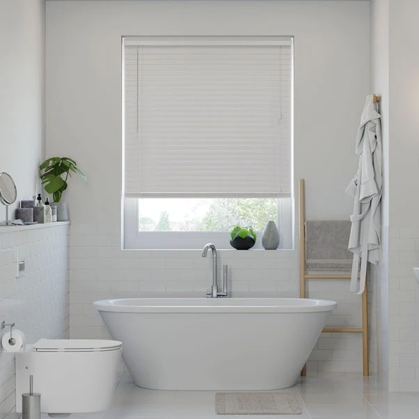 Dunelm 50mm Slats Room Darkening White Venetian Blind 6 Dunelm 50mm Slats Room Darkening White Venetian Blind - Image 6