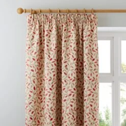 Luxury Collection Heritage Glava Terracotta Pencil Pleat Curtains