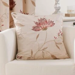 Dunelm Amelia Red Pencil Pleat Curtains 8 Dunelm Amelia Red Pencil Pleat Curtains -Best Curtain Shop 30121490 alt07