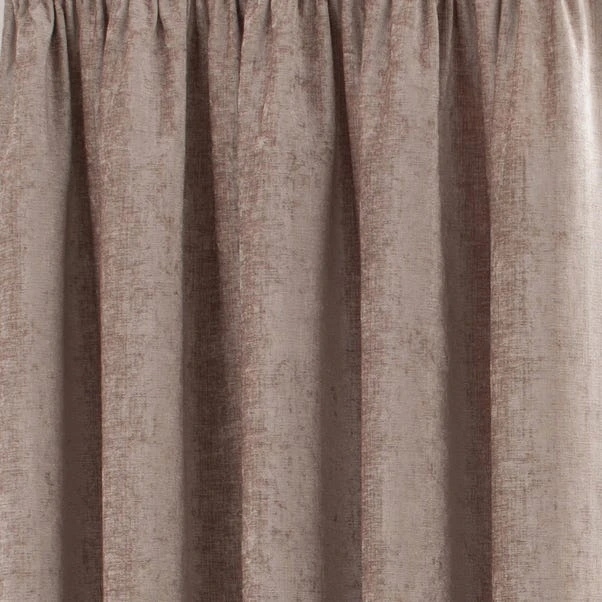 Luxury Collection Chenille Taupe Pencil Pleat Curtains 3 Luxury Collection Chenille Taupe Pencil Pleat Curtains - Image 3