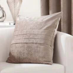 Luxury Collection Chenille Taupe Pencil Pleat Curtains 8 Luxury Collection Chenille Taupe Pencil Pleat Curtains -Best Curtain Shop 30152598 alt07