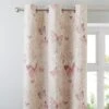 Dunelm Botanica Butterfly Blush Thermal Eyelet Curtains