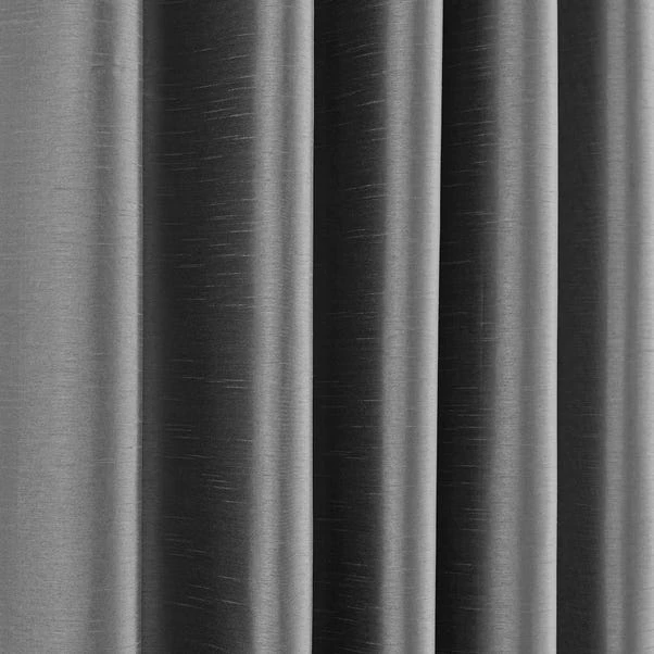 Dunelm Montana Charcoal Eyelet Curtains 3 Dunelm Montana Charcoal Eyelet Curtains - Image 3
