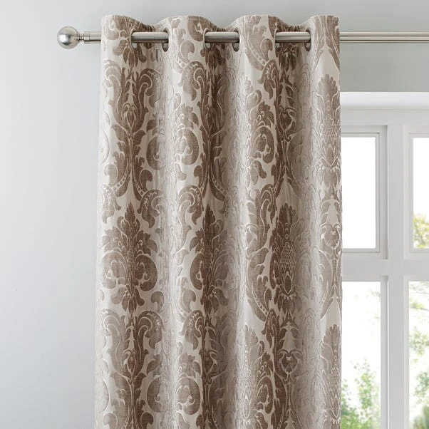 Luxury Collection Versailles Natural Eyelet Curtains 1 Luxury Collection Versailles Natural Eyelet Curtains