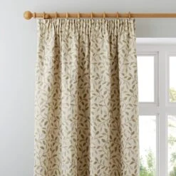 Luxury Collection Heritage Glava Green Pencil Pleat Curtains
