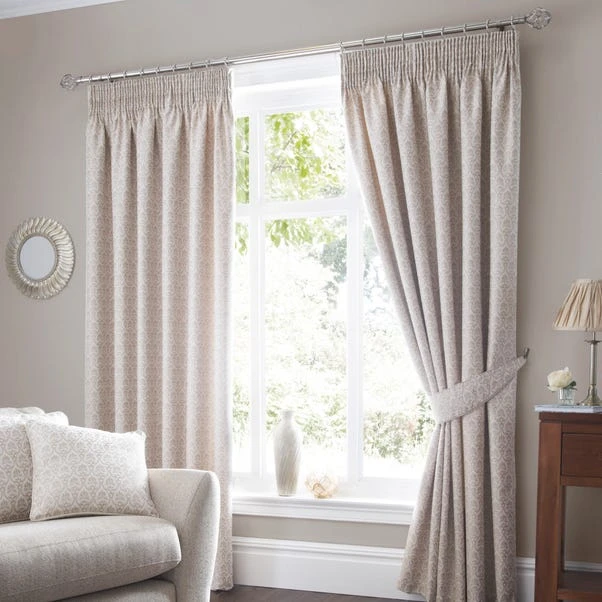 Luxury Collection Heritage Mulberry Cream Pencil Pleat Curtains 2 Luxury Collection Heritage Mulberry Cream Pencil Pleat Curtains - Image 2