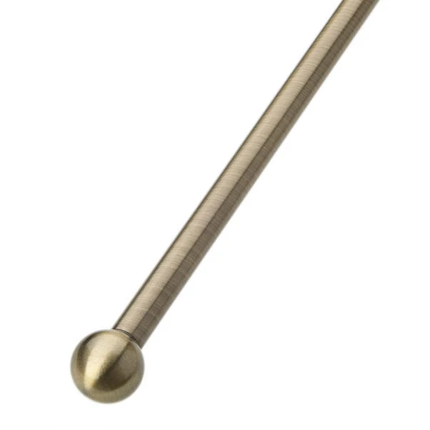 Dunelm Ashton Antique Brass Cafe Rod 10/12mm 1 Dunelm Ashton Antique Brass Cafe Rod 10/12mm