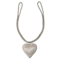 Dunelm Beaded Heart Tieback