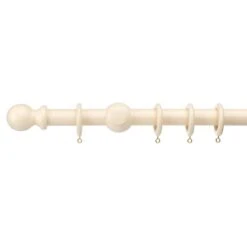 Dunelm Universal Wooden Curtain Pole Dia. 35mm