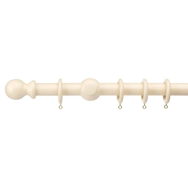 Dunelm Universal Wooden Curtain Pole Dia. 35mm 1 Dunelm Universal Wooden Curtain Pole Dia. 35mm
