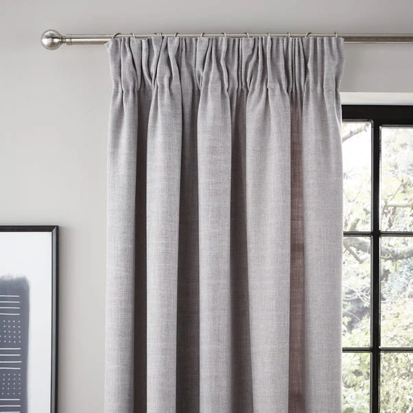 Dunelm Vermont Dove Grey Pencil Pleat Curtains 1 Dunelm Vermont Dove Grey Pencil Pleat Curtains