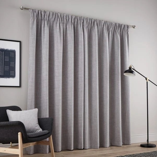 Dunelm Vermont Dove Grey Pencil Pleat Curtains 4 Dunelm Vermont Dove Grey Pencil Pleat Curtains - Image 4
