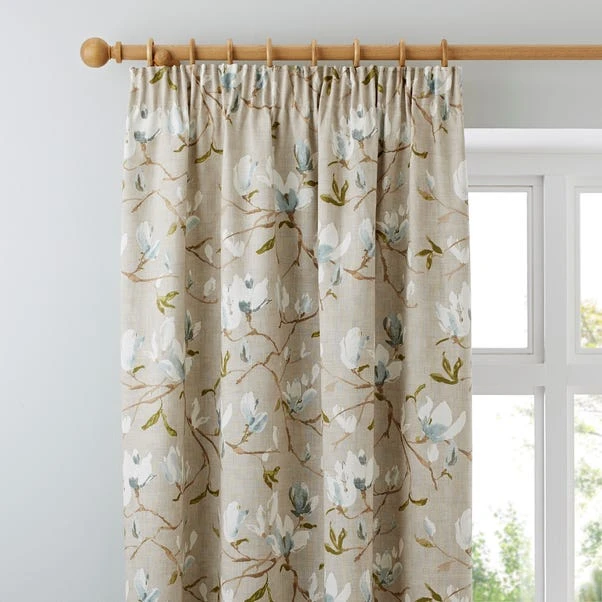 Luxury Collection Magnolia Green Pencil Pleat Curtains 1 Luxury Collection Magnolia Green Pencil Pleat Curtains