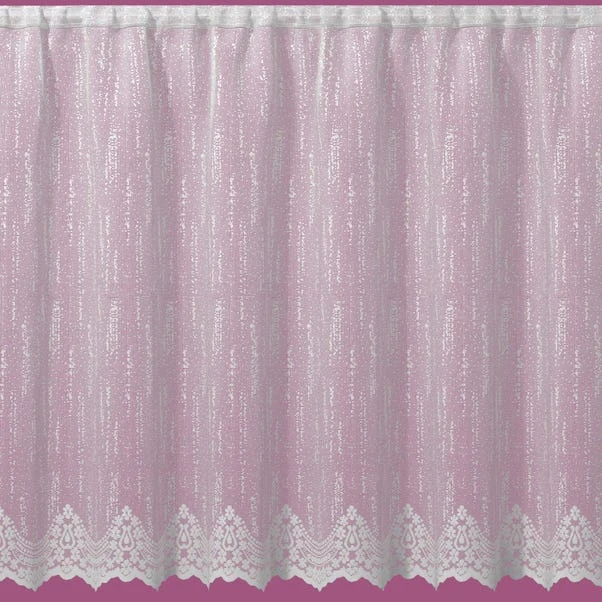 Dunelm By The Metre April Slot Top Lace Voile Fabric 2 Dunelm By The Metre April Slot Top Lace Voile Fabric - Image 2