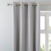 Dunelm Solar Grey Blackout Eyelet Curtains