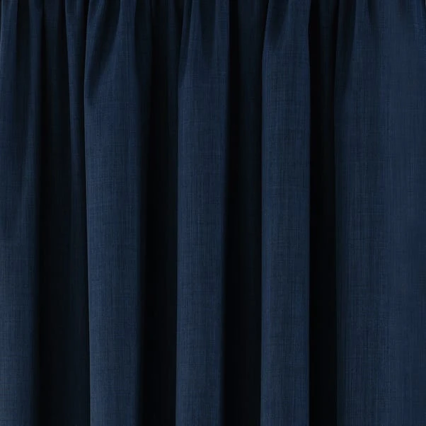 Dunelm Solar Navy Blackout Pencil Pleat Curtains 3 Dunelm Solar Navy Blackout Pencil Pleat Curtains - Image 3