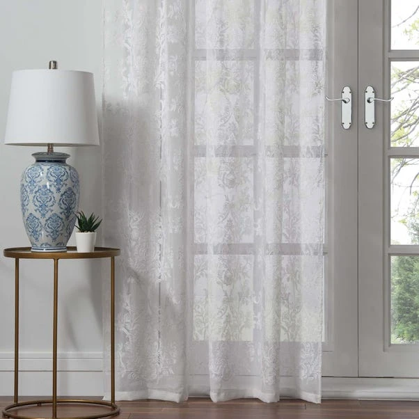 Dorma Winchester White Slot Top Single Voile Panel 2 Dorma Winchester White Slot Top Single Voile Panel - Image 2