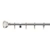 Dunelm Spectrum Extendable Chrome Curtain Pole Dia. 16/19mm