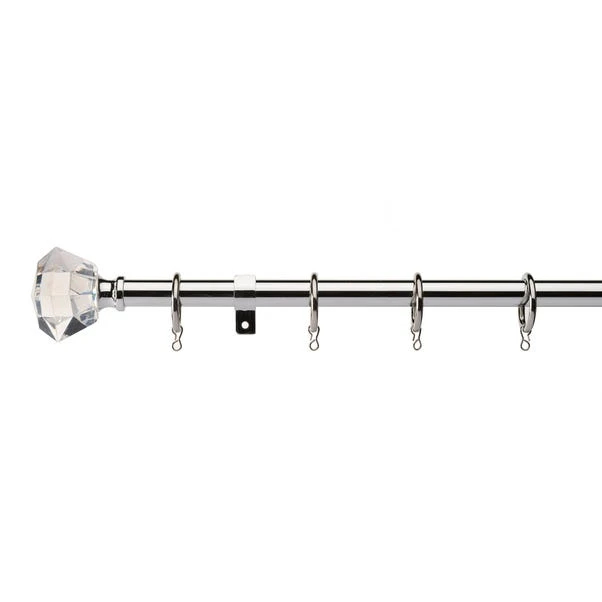 Dunelm Spectrum Extendable Chrome Curtain Pole Dia. 16/19mm 1 Dunelm Spectrum Extendable Chrome Curtain Pole Dia. 16/19mm