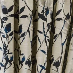 Dunelm Zen Jacquard Blue Pencil Pleat Curtains -Best Curtain Shop 30563299 alt02