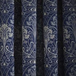 Luxury Collection Lucetta Navy Pencil Pleat Curtains 8 Luxury Collection Lucetta Navy Pencil Pleat Curtains -Best Curtain Shop 30567844 alt02