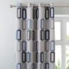 Elements Dahl Blue Eyelet Curtains