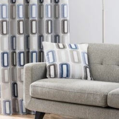 Elements Dahl Blue Eyelet Curtains 8 Elements Dahl Blue Eyelet Curtains -Best Curtain Shop 30583621 alt07