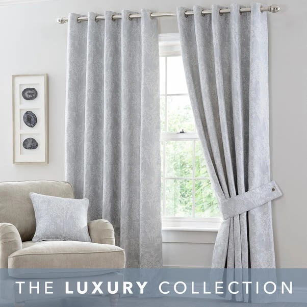 Luxury Collection Adrianna Seafoam Eyelet Curtains 2 Luxury Collection Adrianna Seafoam Eyelet Curtains - Image 2