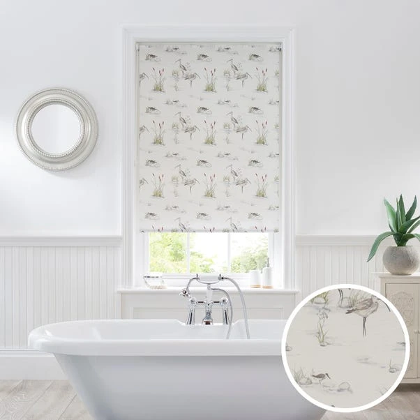 Dunelm Wading Birds Natural Moisture Resistant Daylight Roller Blind 1 Dunelm Wading Birds Natural Moisture Resistant Daylight Roller Blind
