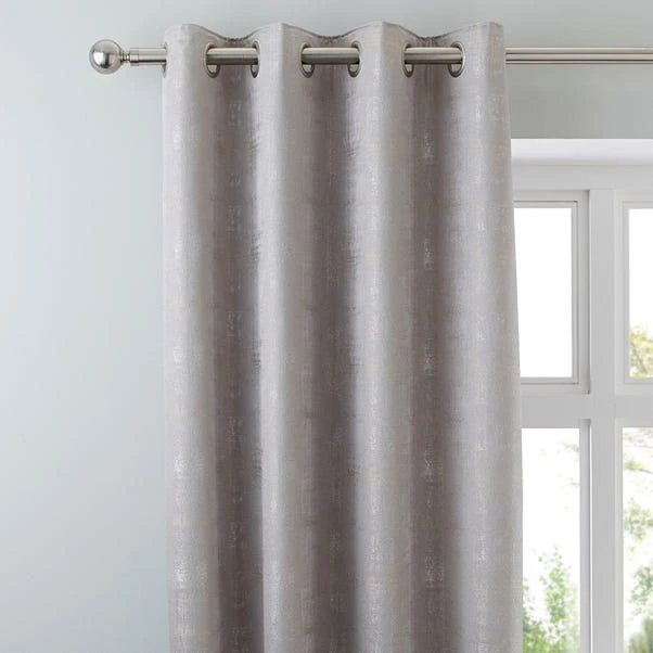 Luxury Collection Dante Silver Eyelet Curtains 1 Luxury Collection Dante Silver Eyelet Curtains