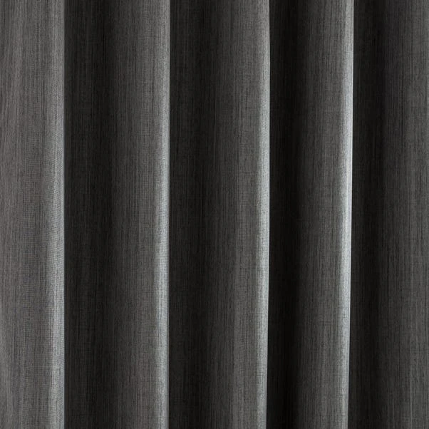 Dunelm Solar Slate Blackout Eyelet Curtains 3 Dunelm Solar Slate Blackout Eyelet Curtains - Image 3