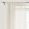 Dunelm Boucle Cream Slot Top Voile Panel