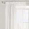 Dunelm Sheer Elegance White Tape Top Single Voile Panel