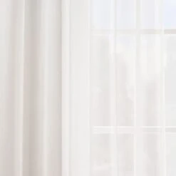Dunelm Sheer Elegance White Tape Top Single Voile Panel 7 Dunelm Sheer Elegance White Tape Top Single Voile Panel -Best Curtain Shop 30629974 alt02