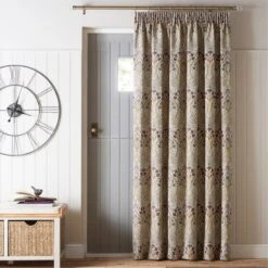 Best Curtain Shop 21 Dunelm Lucetta Mauve Pencil Pleat Door Curtain