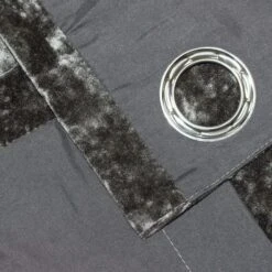 Verona Pewter Velvet Eyelet Curtain 6 Verona Pewter Velvet Eyelet Curtain -Best Curtain Shop 30638923 alt06