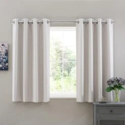 Dunelm Solar Ivory Blackout Eyelet Curtains -Best Curtain Shop 30645488 alt05