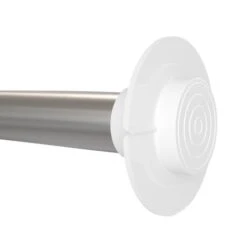 Dunelm Easy Fit 60 Second Satin Silver Extendable Tension Curtain Pole Dia. 19/22mm -Best Curtain Shop 30648654 alt04