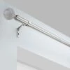 Dunelm Studded Ball Satin Steel Eyelet Curtain Pole Dia. 28mm
