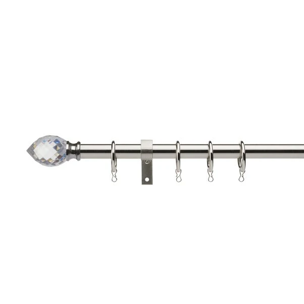 Dunelm Teardrop Extendable Metal Curtain Pole Dia. 16/19mm 1 Dunelm Teardrop Extendable Metal Curtain Pole Dia. 16/19mm
