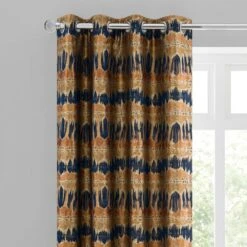 Luxury Collection Budapest Midnight Spice Jacquard Eyelet Curtains