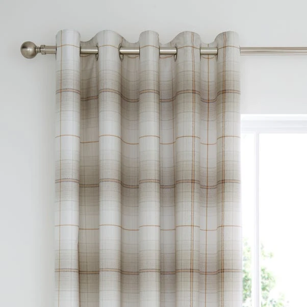 Dunelm Albie Natural Blackout Eyelet Curtains 1 Dunelm Albie Natural Blackout Eyelet Curtains