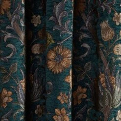 Dunelm Betsy Chenille Jacquard Lagoon Pencil Pleat Curtains 8 Dunelm Betsy Chenille Jacquard Lagoon Pencil Pleat Curtains -Best Curtain Shop 30671953 alt02