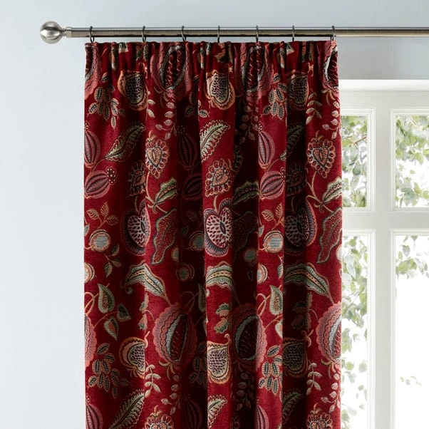 Luxury Collection Edina Chenille Pencil Pleat Curtains 1 Luxury Collection Edina Chenille Pencil Pleat Curtains