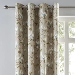 Luxury Collection Magnolia Green Eyelet Curtains