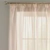 Dunelm Sheer Elegance Blush Tape Top Single Voile Panel