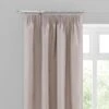 Dunelm Luna Brushed Pebble Blackout Pencil Pleat Curtains