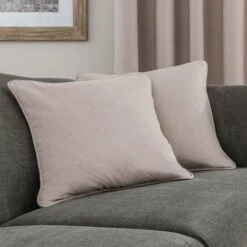 Dunelm Luna Brushed Pebble Blackout Pencil Pleat Curtains -Best Curtain Shop 30677054 alt07