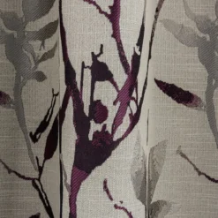 Dunelm Zen Jacquard Plum Pencil Pleat Curtains -Best Curtain Shop 30677084 alt02