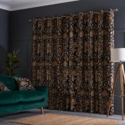 Dunelm Betsy Black Eyelet Curtains 9 Dunelm Betsy Black Eyelet Curtains -Best Curtain Shop 30687220 alt04